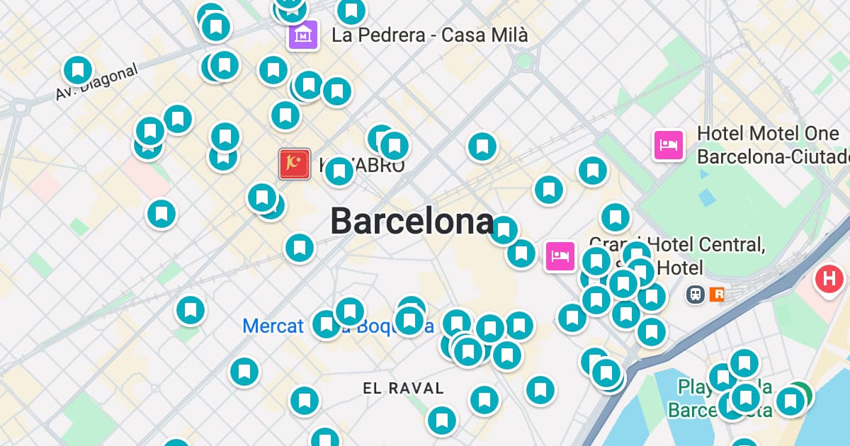 Barcelona map preview