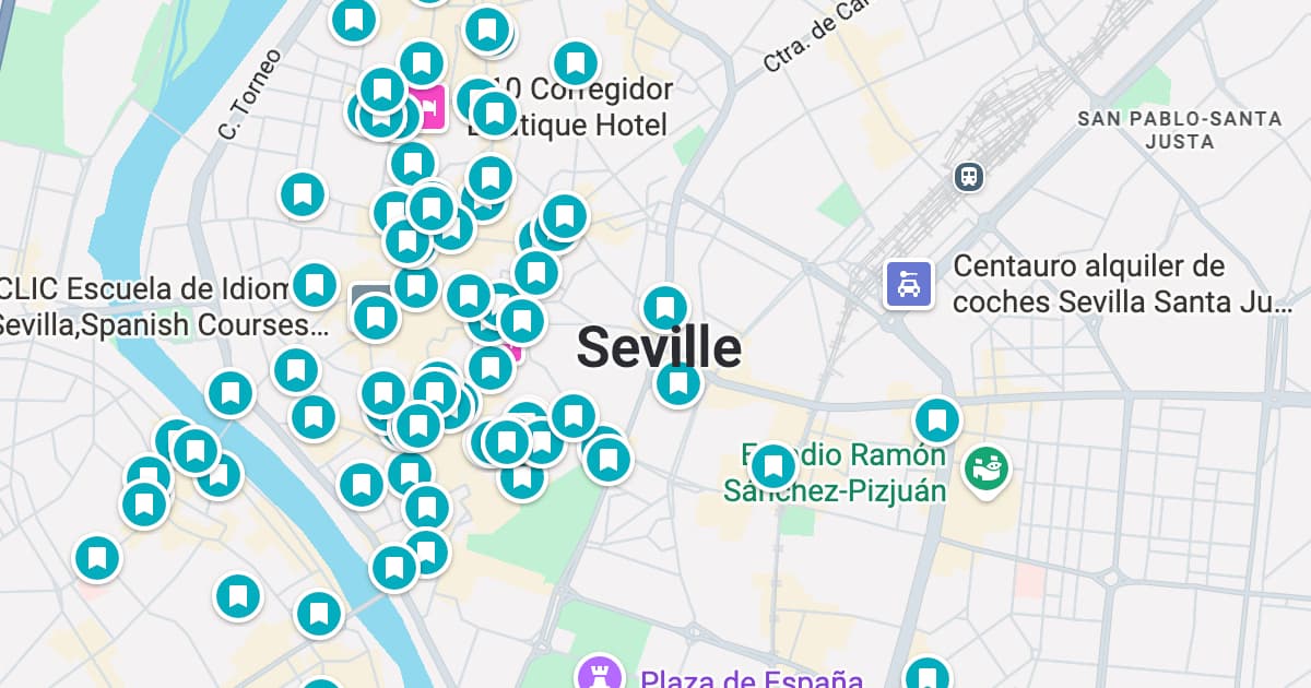 Seville map preview