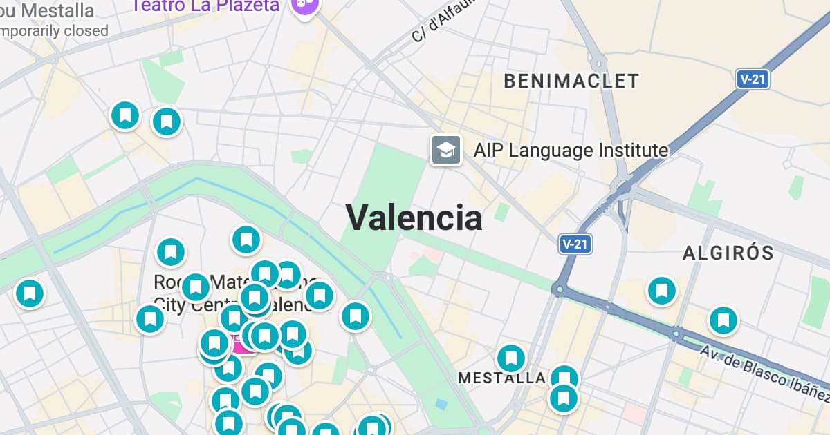 Valencia map preview