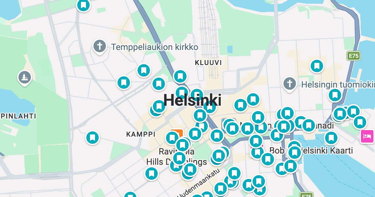 Helsinki map preview