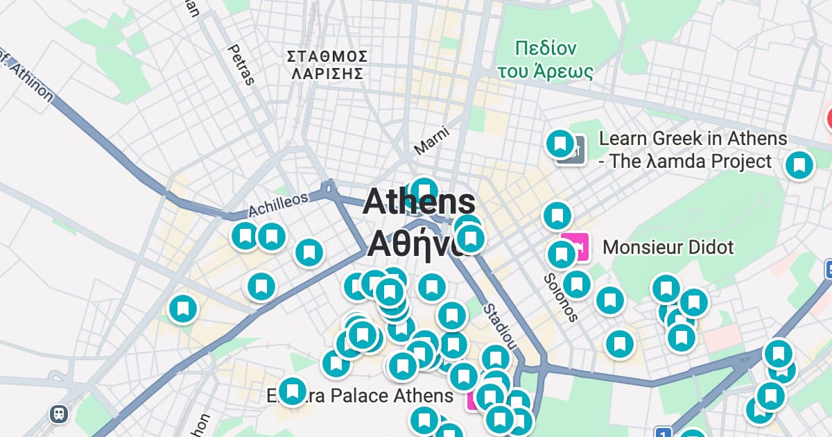 Athens map preview