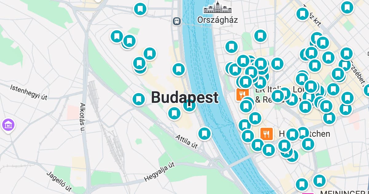 Budapest map preview