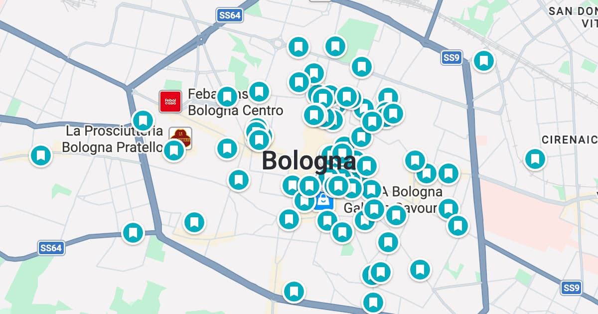Bologna map preview