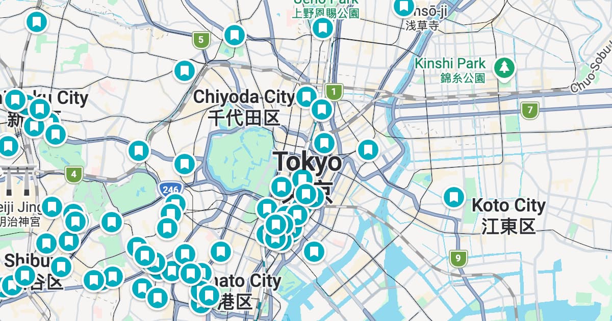 Tokyo map preview