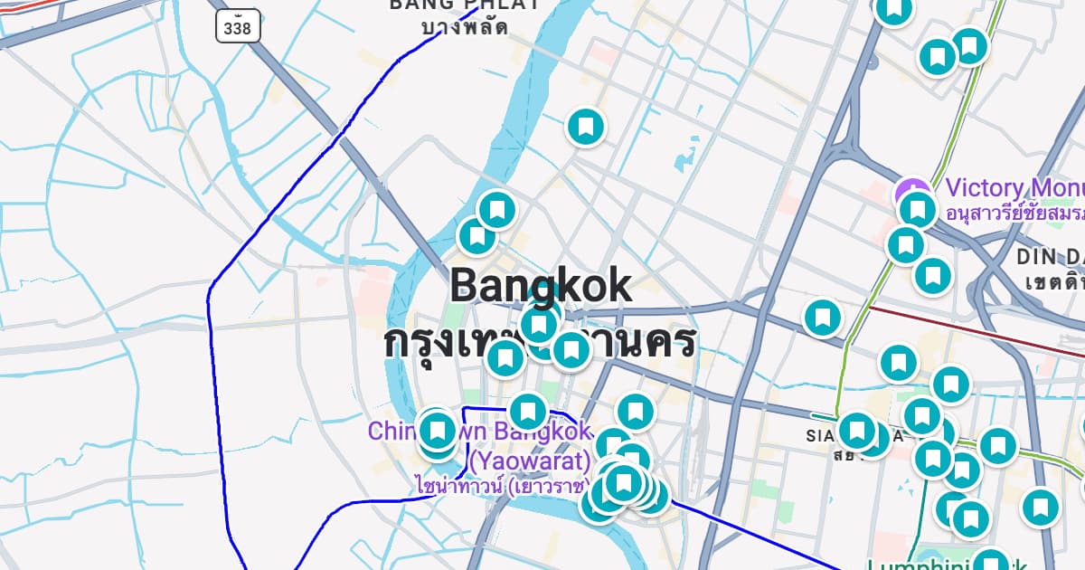 Bangkok map preview