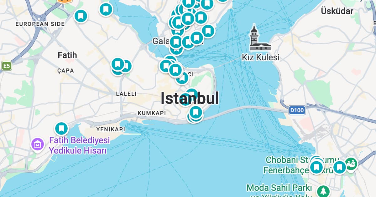 Istanbul map preview