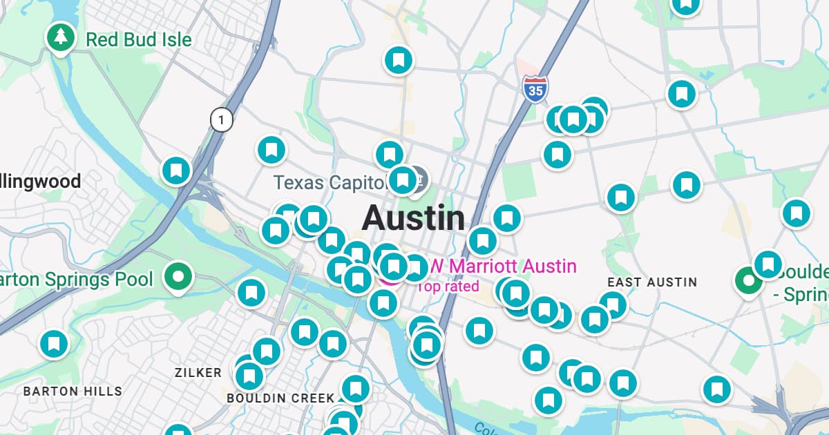 Austin map preview