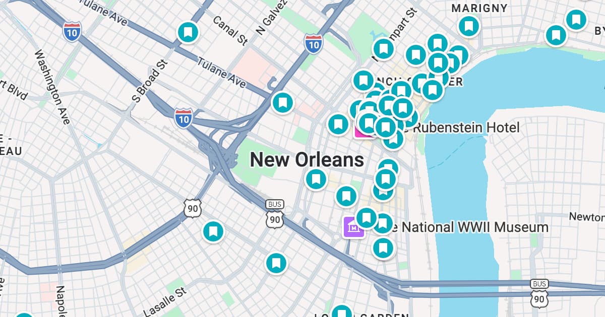 New Orleans map preview