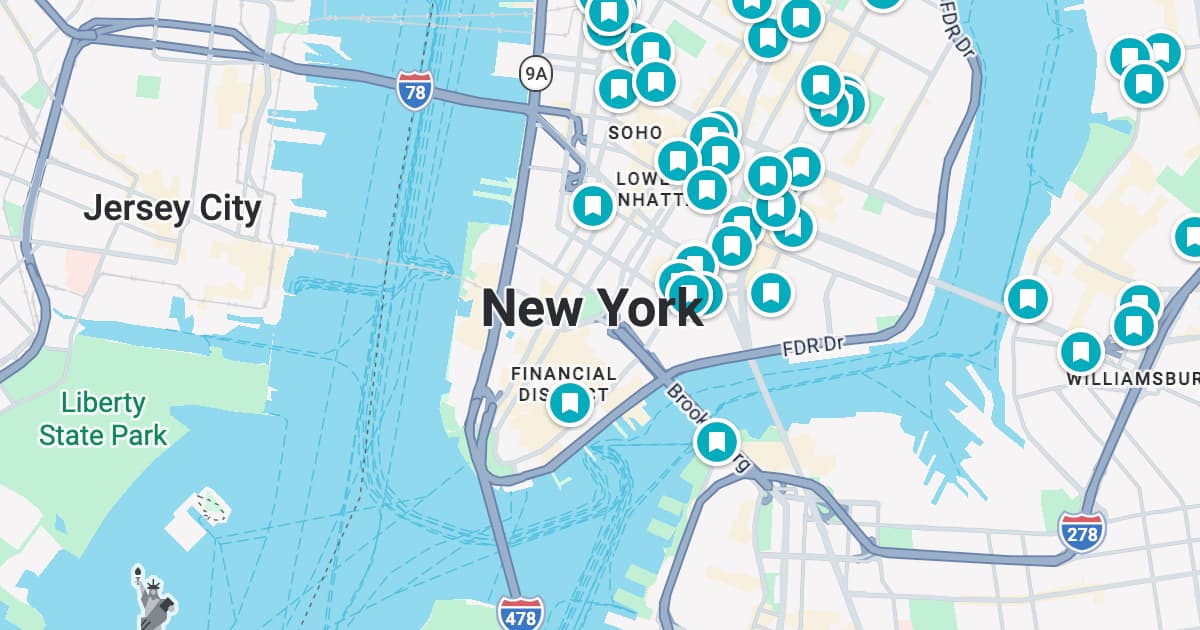 New York map preview