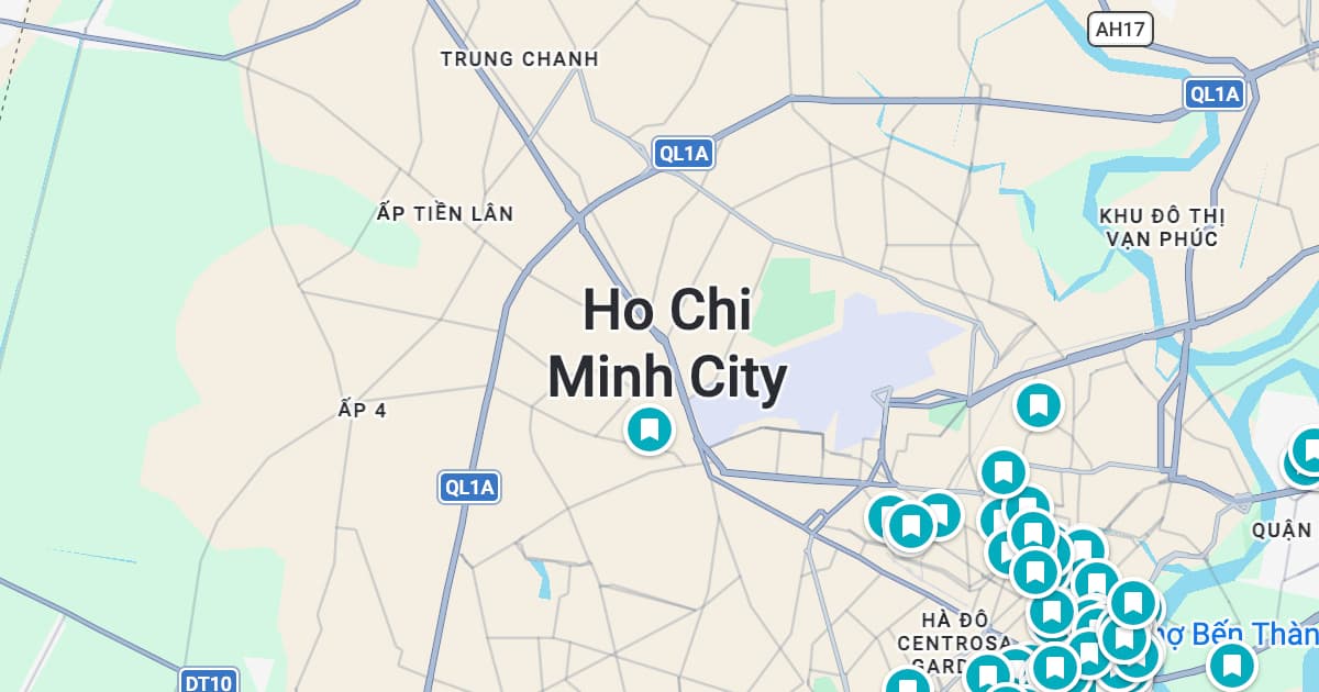 Ho Chi Minh City map preview