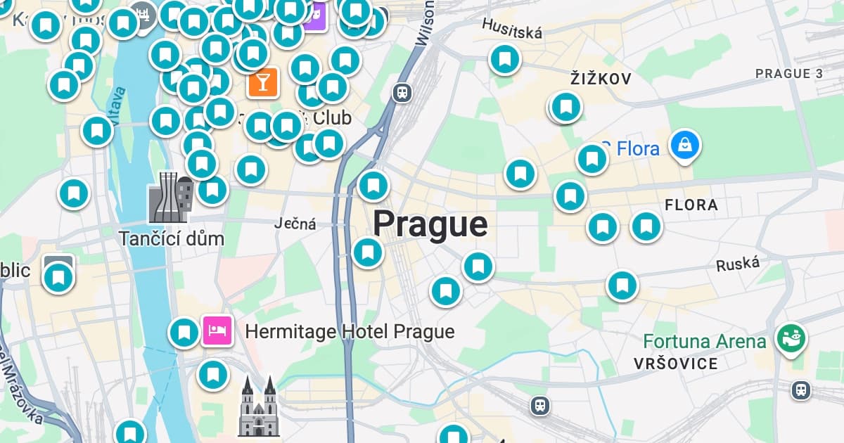 Top 100 Restaurants in Prague