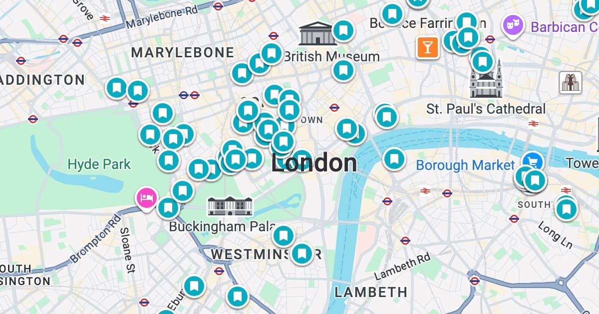 Top 100 Restaurants in London